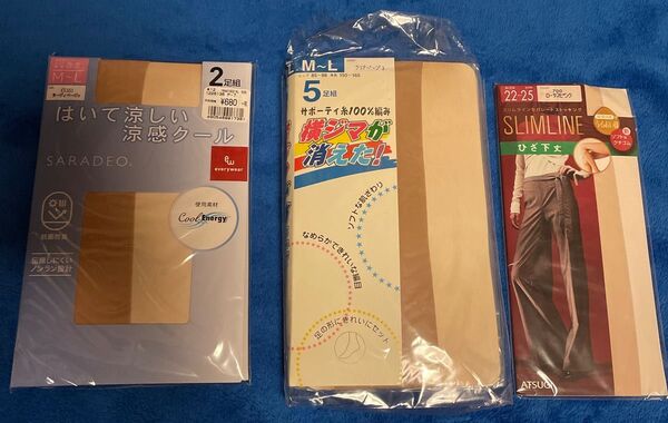 ストッキング6足・ひざ下丈1足