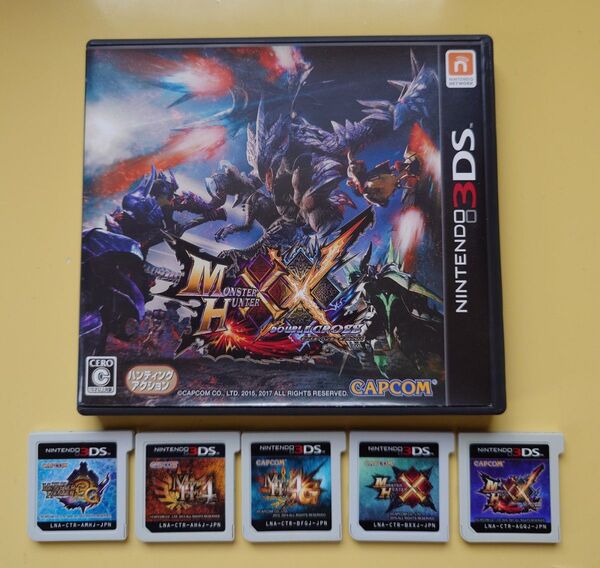 モンスターハンター 3G 4 4G X XX 3DS シリーズ 全五種類 セット