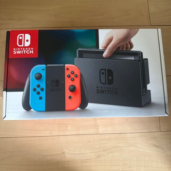 Nintendo Switch Joy-Con (L)ネオンブルー/(R)ネオンレッド HAC-S-KABAA 中古品 一部破損