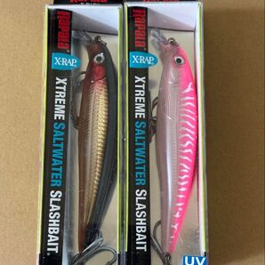 2個セット ラパラ ソルトウォーターエックスラップ SXR-14 14cm 43g ゴールド ホットピンクUV ②