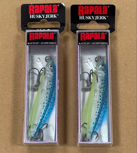 2個セット ラパラ ハスキージャーク HJ8 8cm 6g グラスブルーミノー