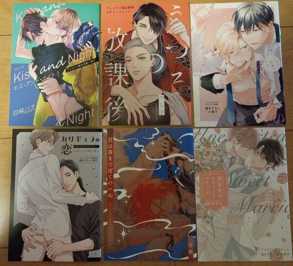 BL 特典のみ うつろな放課後 つし子 君は春までぼくのいぬ 劣情 佐倉リコ アニメイト 小冊子 リーフレット みちのくアタミ