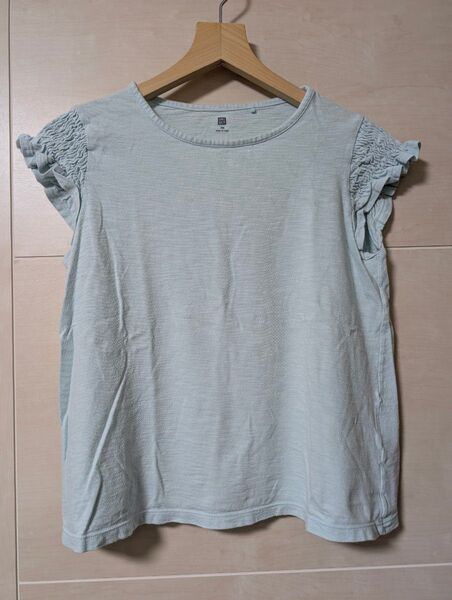 ユニクロフリル袖 半袖Tシャツ 150cm