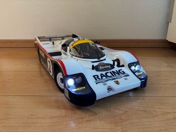 【新品!LED11灯!ウィンカー点滅!】タミヤ 1/10RC ポルシェ956 ボディ!