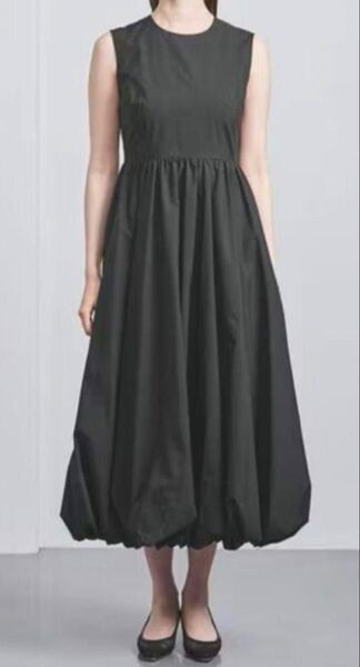 UNITED ARROWS ソリッド バルーン ロングワンピース
