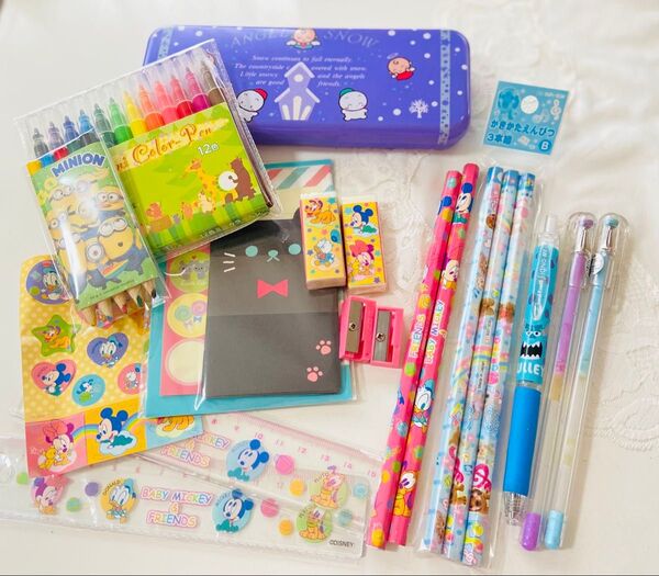 【お買い得☆】子ども用文房具セット(キャラクター柄) 小学生 ディズニーグッズ 文房具セット