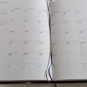 2025年 令和7年 大判手帳 スケジュール帳 システム手帳 未使用 15*22*1センチ位 ノートページがたくさんあります