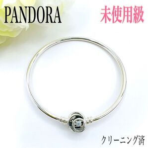 PANDORA パンドラ チャームブレスレット ブレスレット バングル シルバー 925 クリスタル 薔薇 バラ ローズ ストーン