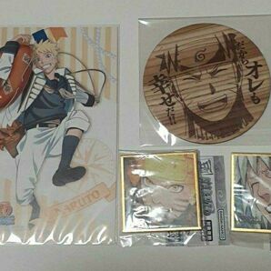 NARUTO うずまきナルト ポストカード ミニ色紙 木製コースター