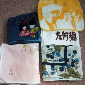 ハンカチ5枚セット まとめ売り キティちゃん renoma
