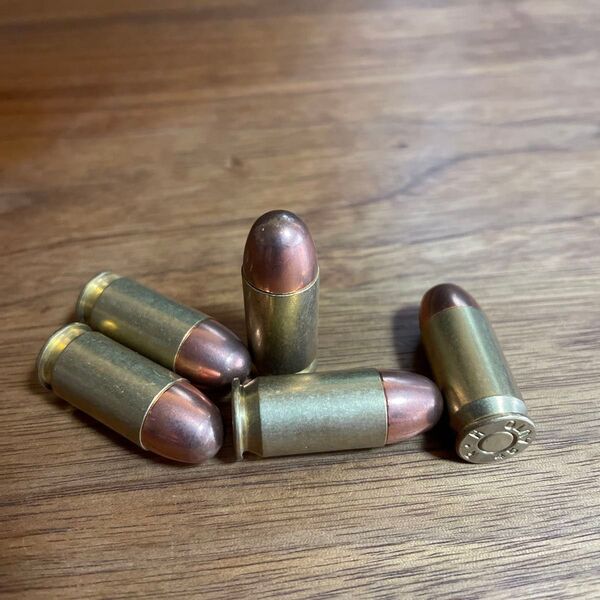 Rightライト【45ACP ダミーカートリッジ 5個セット】美品 愛銃のデコレーションなどにどうぞ!