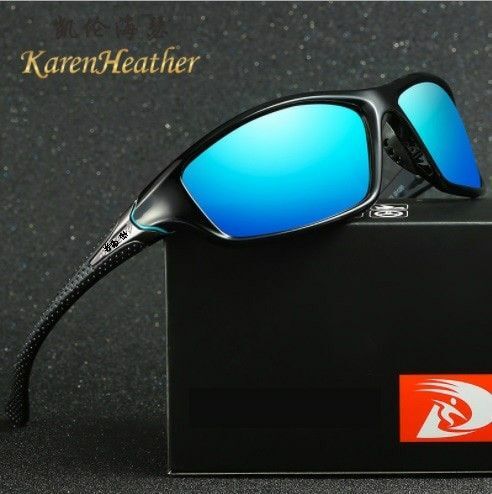 新品 送料込み ライディングメガネUV400 スポーツ ミラーサングラス青409774