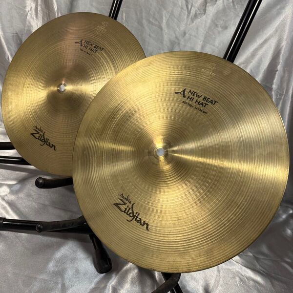 良好 A Zildjian NEW BEAT HIHAT top bottm ペア 14インチ