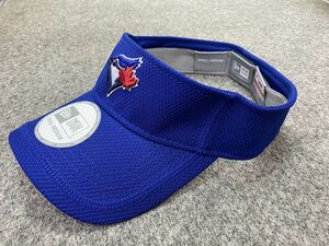 M/L ニューエラ NEWERA トロント ブルー ジェイズ BLUE JAYS サンバイザー VISOR 公式 MLB メジャー 紫外線カット USA正規品 Clubhouse