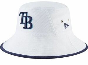 USA正規品 NEWERA ニューエラ Rays タンパベイ レイズ HEX BUCKETHAT バケットハット フリーサイズ MLB メジャーリーグ 白 筒香