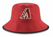 USA正規品 NEWERA ニューエラ Diamondbacks ダイヤモンドバックス HEX BUCKETHAT バケットハット フリーサイズ MLB メジャーリーグ 赤_画像2