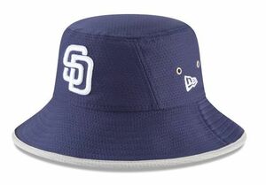 USA正規品 NEWERA ニューエラ PADRES SD サンディエゴ パドレス HEX BUCKETHAT バケットハット フリーサイズ MLB メジャーリーグ 紺