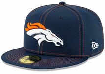 【8】 限定 100周年記念モデル NEWERA ニューエラ Broncos デンバー ブロンコス 紺 59Fifty キャップ 帽子 NFL アメフト USA正規品 公式_画像3