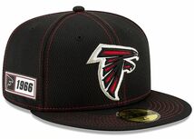 【7.1/8】 限定 100周年記念モデル NEWERA ニューエラ Falcons アトランタ ファルコンズ 黒 59Fifty キャップ 帽子 NFL アメフト USA正規品_画像1