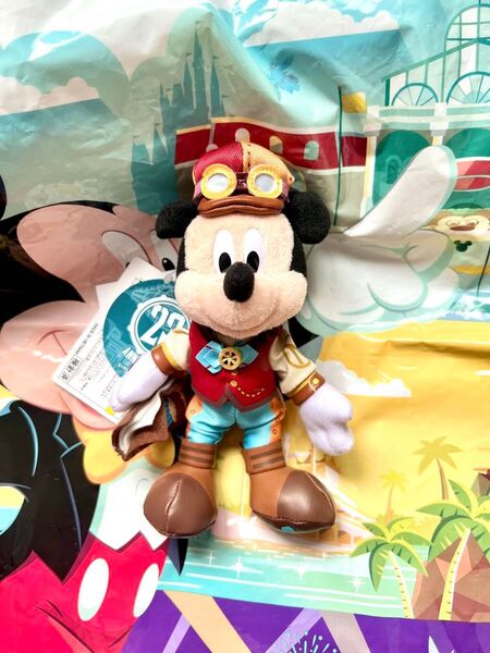 TDS★ディズニーシー23周年☆ミステリアスアイランド ミッキーぬいぐるみバッジぬいば★TDR