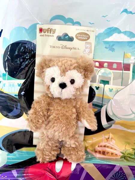TDS★ディズニーシー☆ワンラブリーデイ ダッフィー スマートフォンぬいぐるみスマホぬいぐるみ★TDR