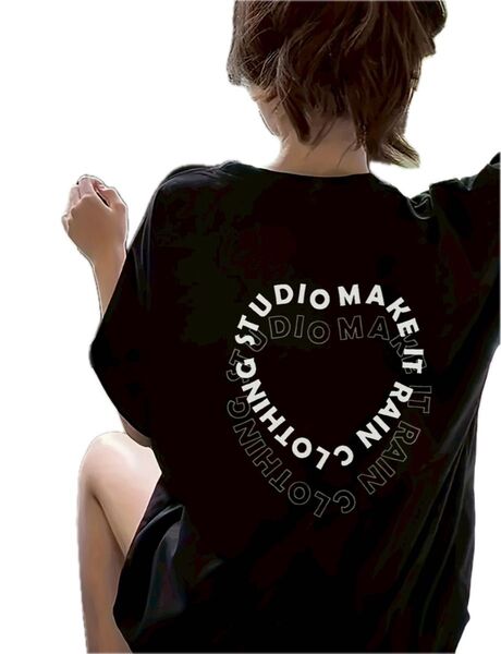 Tシャツ 半袖Tシャツ クルーネック トップス プリントTシャツ