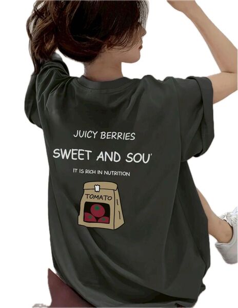 Tシャツ 半袖Tシャツ クルーネック トップス プリントTシャツ