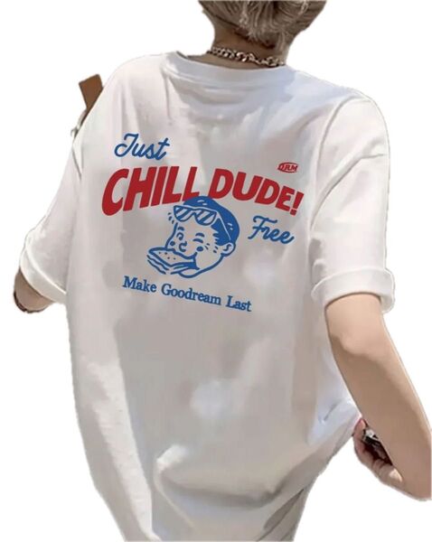 Tシャツ 半袖Tシャツ クルーネック トップス プリントTシャツ