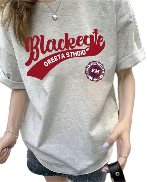 Tシャツ 半袖Tシャツ クルーネック トップス プリントTシャツ