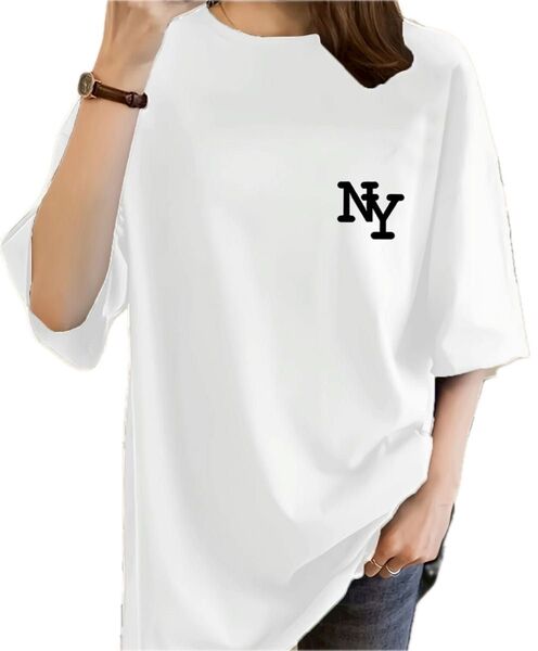 Tシャツ 半袖Tシャツ クルーネック トップス プリントTシャツ