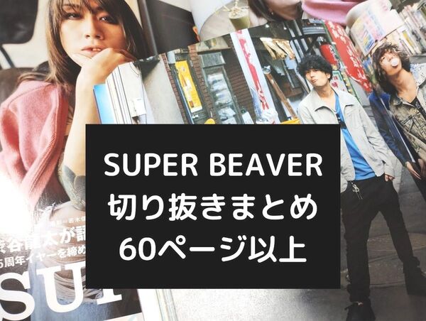 【SUPER BEAVER】切り抜きセット 歴代 スーパービーバー 渋谷龍太 切り抜きまとめ