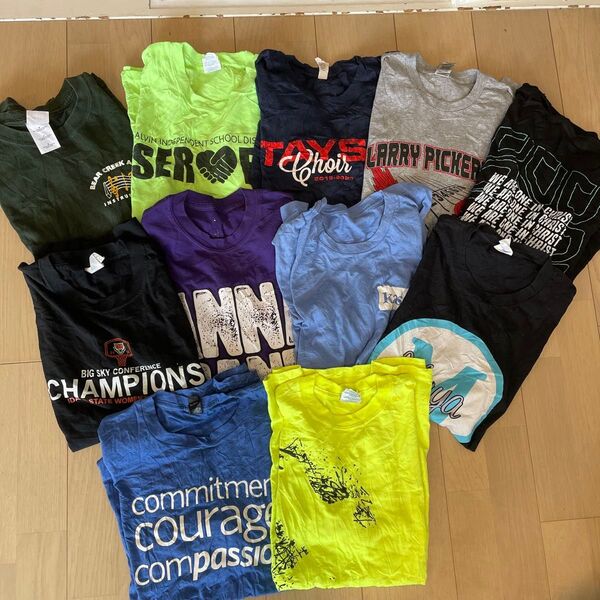 【状態良好】検品済 アメリカ古着 アメリカ輸入 tシャツ sサイズ 11枚セット まとめ売り アソート フリマ用