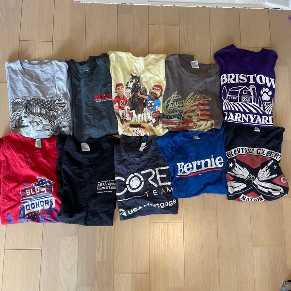 【状態良好】検品済 アメリカ古着 アメリカ輸入 tシャツ xlサイズ 10枚セット まとめ売り アソート フリマ用