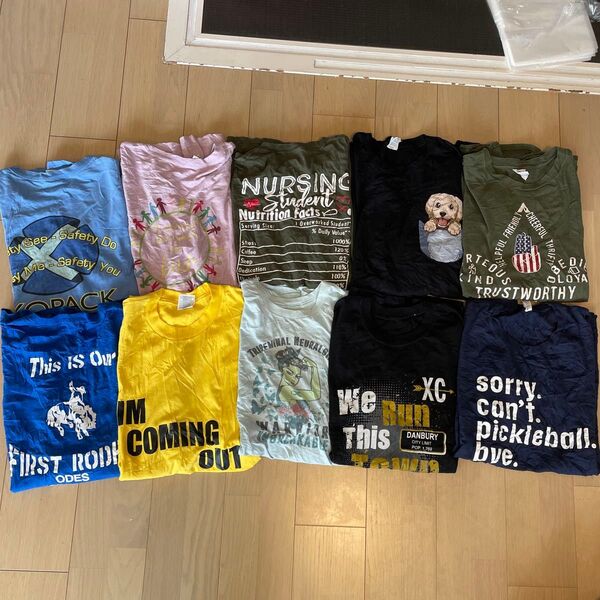 【状態良好】検品済 アメリカ古着 アメリカ輸入 tシャツ xlサイズ 10枚セット まとめ売り アソート フリマ用