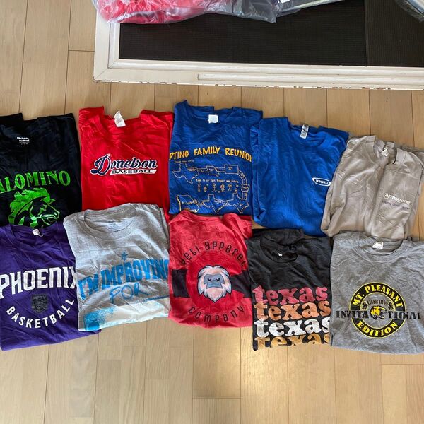 【状態良好】検品済 アメリカ古着 アメリカ輸入 tシャツ xlサイズ 10枚セット まとめ売り アソート フリマ用