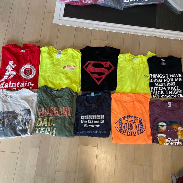 【状態良好】検品済 アメリカ古着 アメリカ輸入 tシャツ xlサイズ 2xl3xl10枚セット まとめ売り アソート フリマ用