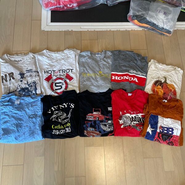 【状態良好】検品済 アメリカ古着 アメリカ輸入 tシャツ xlサイズ 2xlサイズ10枚セット まとめ売り アソート フリマ用