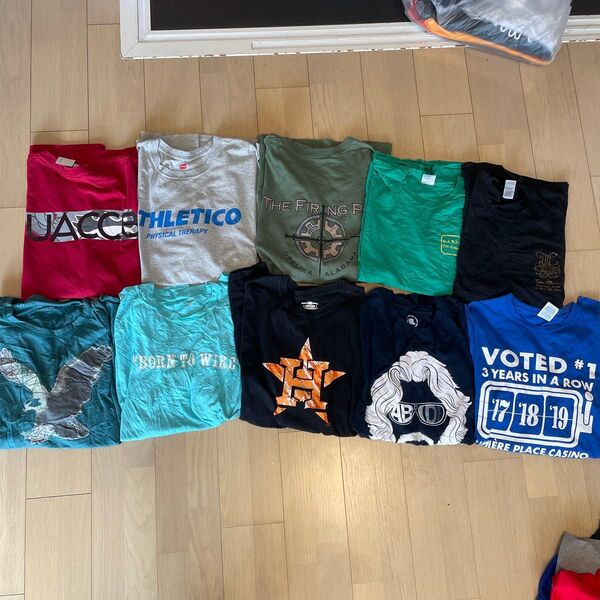 【状態良好】検品済 アメリカ古着 アメリカ輸入 tシャツ xlサイズ 2xlサイズ10枚セット まとめ売り アソート フリマ用