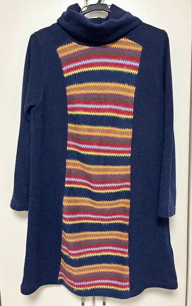 Matelasse マトラッセ タートルネックニットワンピース チュニック M-L