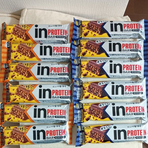 森永製菓 inバープロテイン ザクザクビター ザクザクチョコ 計12本 プロテインバー
