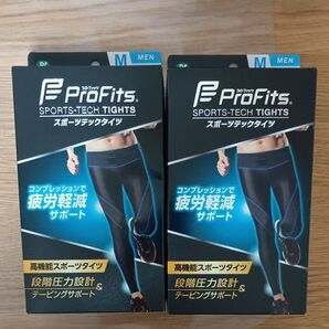 ピップ プロフィッツ スポーツテックタイツ メンズ Mサイズ 2個 レギンス ランニング トレーニング ウォーキング ジム