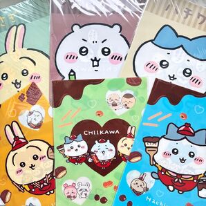 ちいかわ クリアファイル うさぎ ハチワレ ガーナ ノベルティ 非売品 コラボ 6枚セット