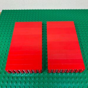 【格安】LEGO レゴブロック 基本パーツレッド赤色2×8 24個セット