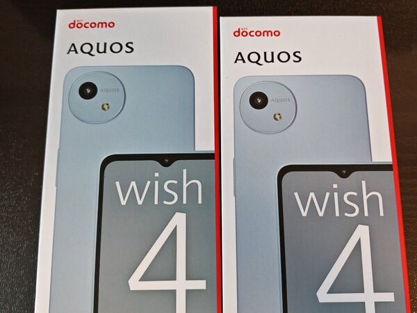 【2台セット】AQUOS wish4 SH52E ブルー ドコモ SIMフリー