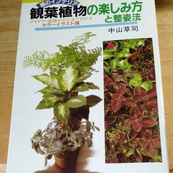観葉植物の楽しみ方と整姿法 古書 中山草司著