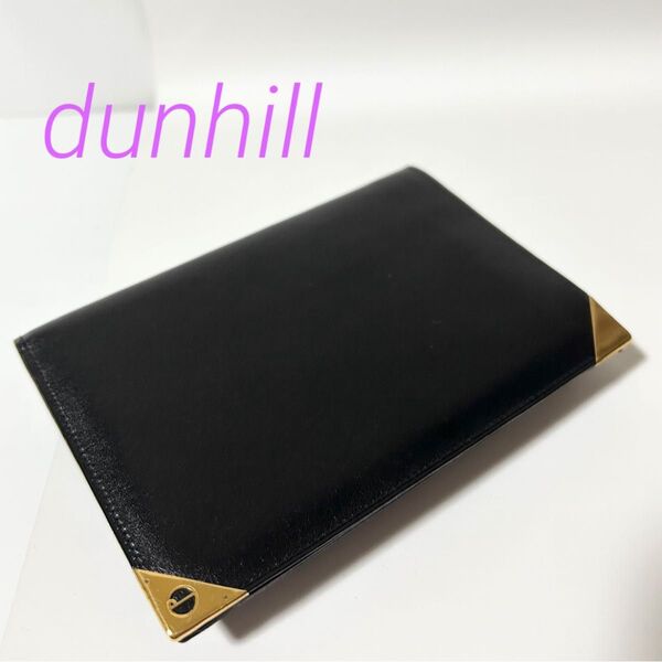 美品 dunhill ダンヒル レザー 二つ折り 財布