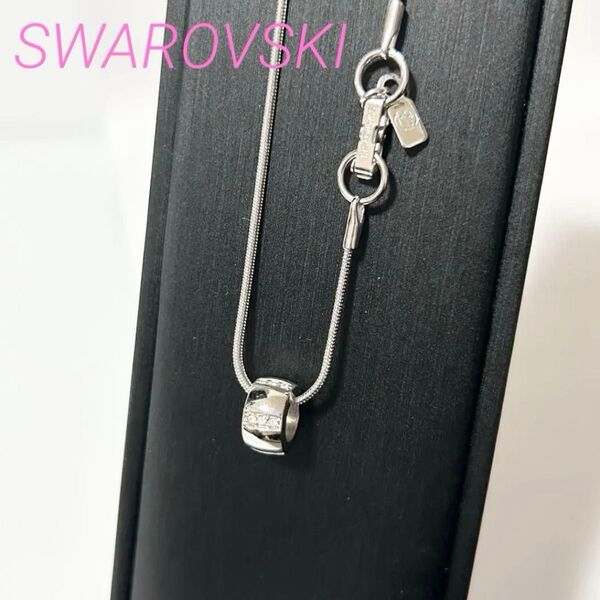 美品 SWAROVSKI スワロフスキー ラインストーン ネックレス