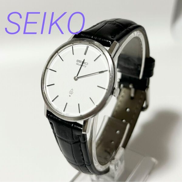 SEIKO セイコー QZ 腕時計 メンズ ホワイト 文字盤 動作確認済