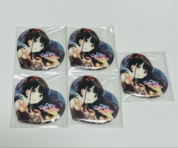 アイドルマスター シャイニーカラーズ ハート缶バッジ セット 中国缶 風野灯織 シャニマス 未使用 イルミネーションスターズ