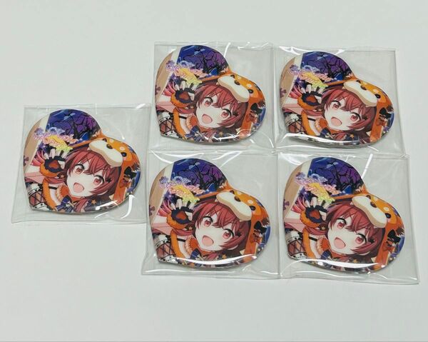 アイドルマスター シャイニーカラーズ ハート缶バッジ セット 小宮果穂 中国缶 シャニマス 放課後クライマックスガールズ 未使用